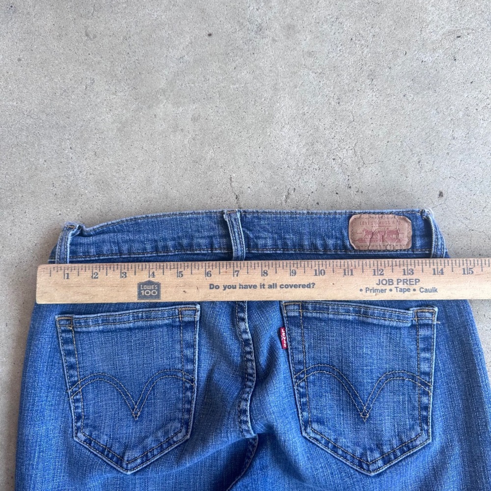 Levi's 529 Curvy Bootcut Jeans Women 6M Blue Excellent Mid Rise Stretch Denim - Picture 5 of 6
